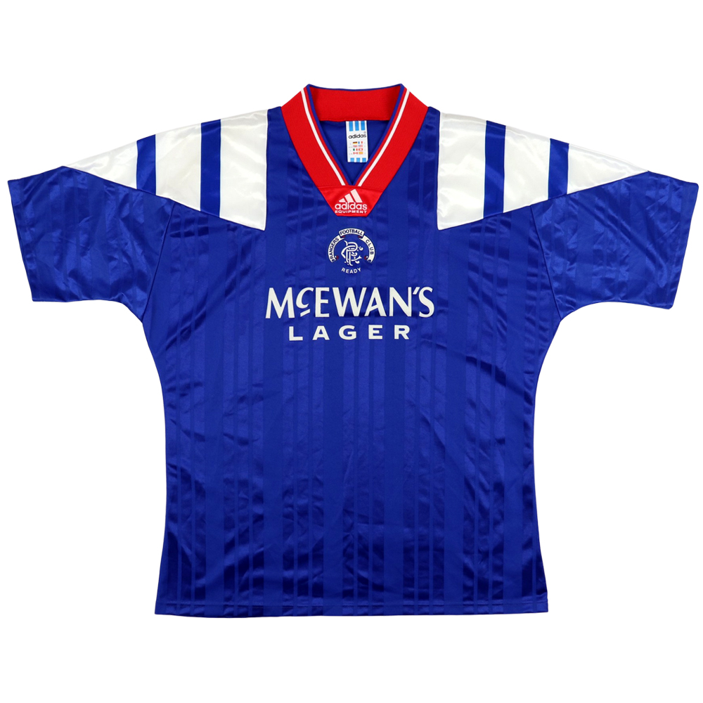 adidas Rangers 1992-1994 Home Jersey - USED Condition (Great) - Size L