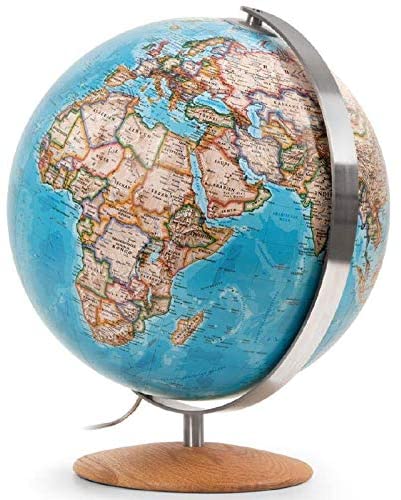 Mappamondo TOPGLOBE 20cm - Inglese, Educativo Per Scuola O Casa, Con Supporto, Diametro 20cm - Foto 5