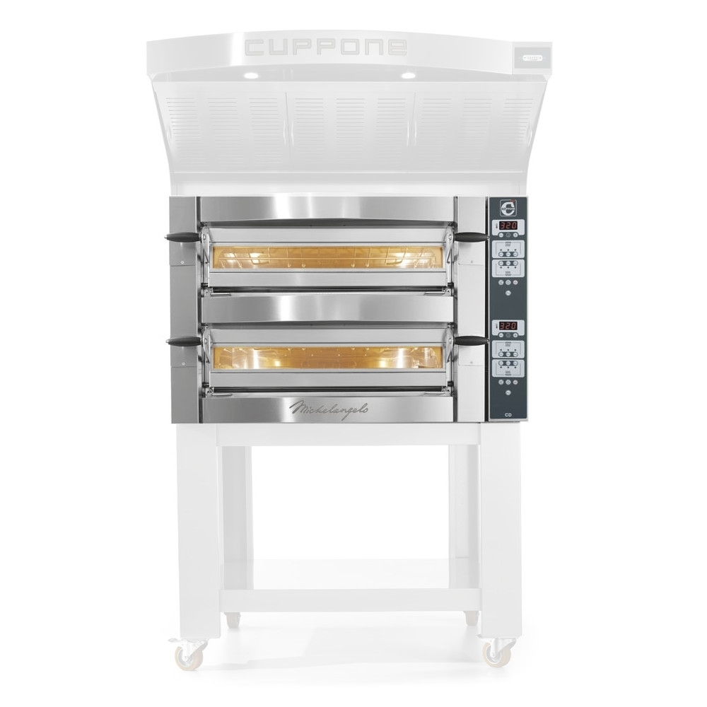 Forno Pizza Professionale Cuppone Michelangelo 6+6 x ø35 cm Girato