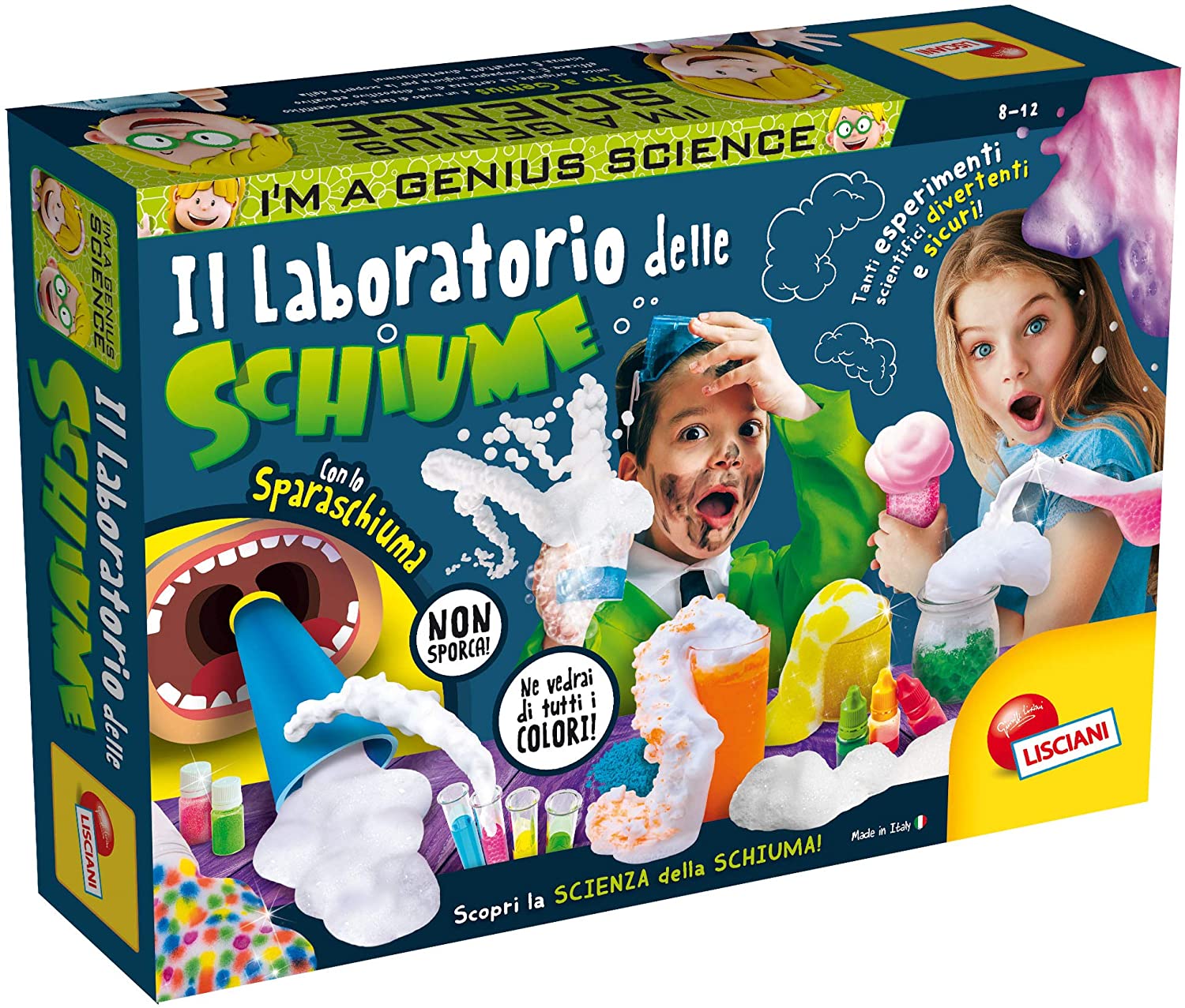 Lisciani Giochi-I'M a Genius Laboratorio Schiume Multicolore Gioco  Scientifico