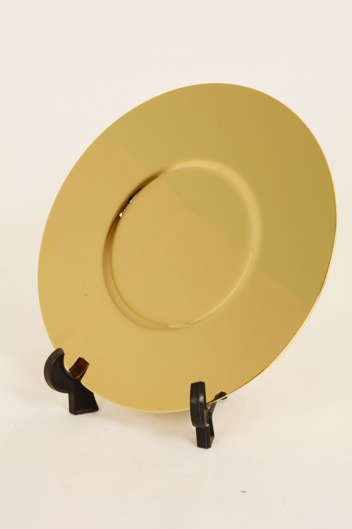 Patena con fondello in metallo dorato CAL1902