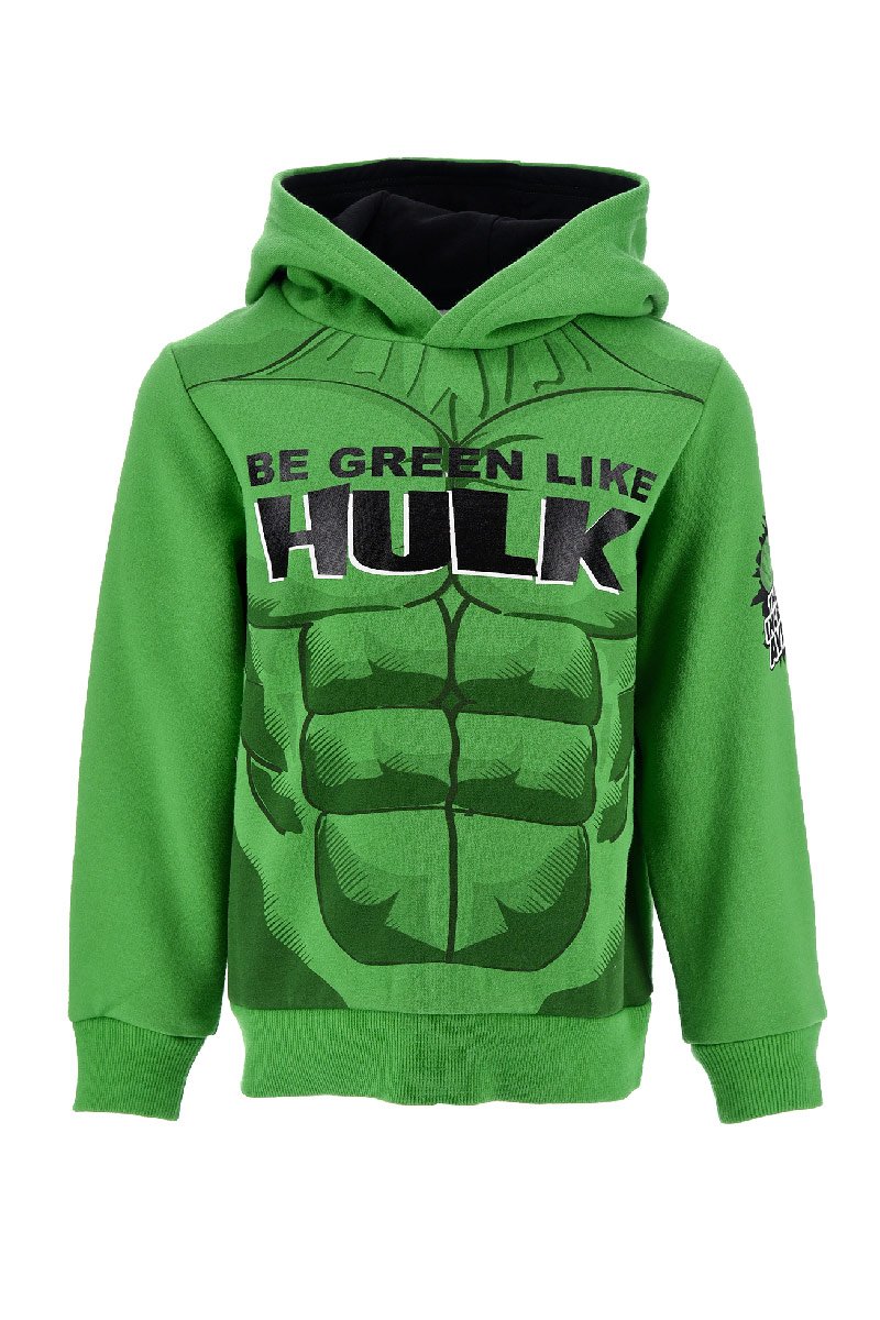 Felpa Hulk 4 6 8 10 anni Interno felpato Inverno 2022