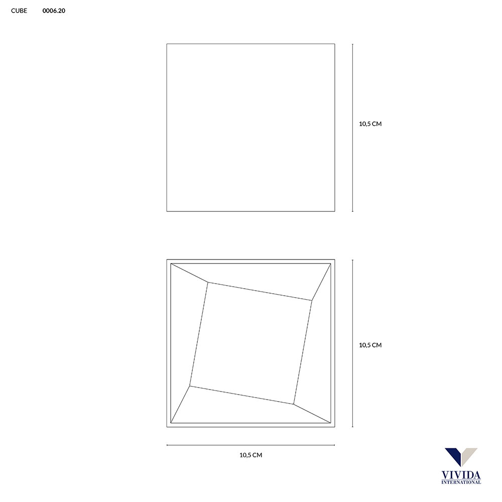 CUBE PLAFONIERA BIANCO 12W 3000K