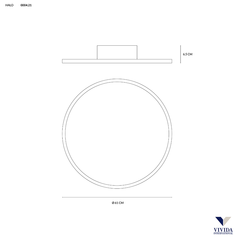 HALO PLAFONIERA Ø61 49W 3000K