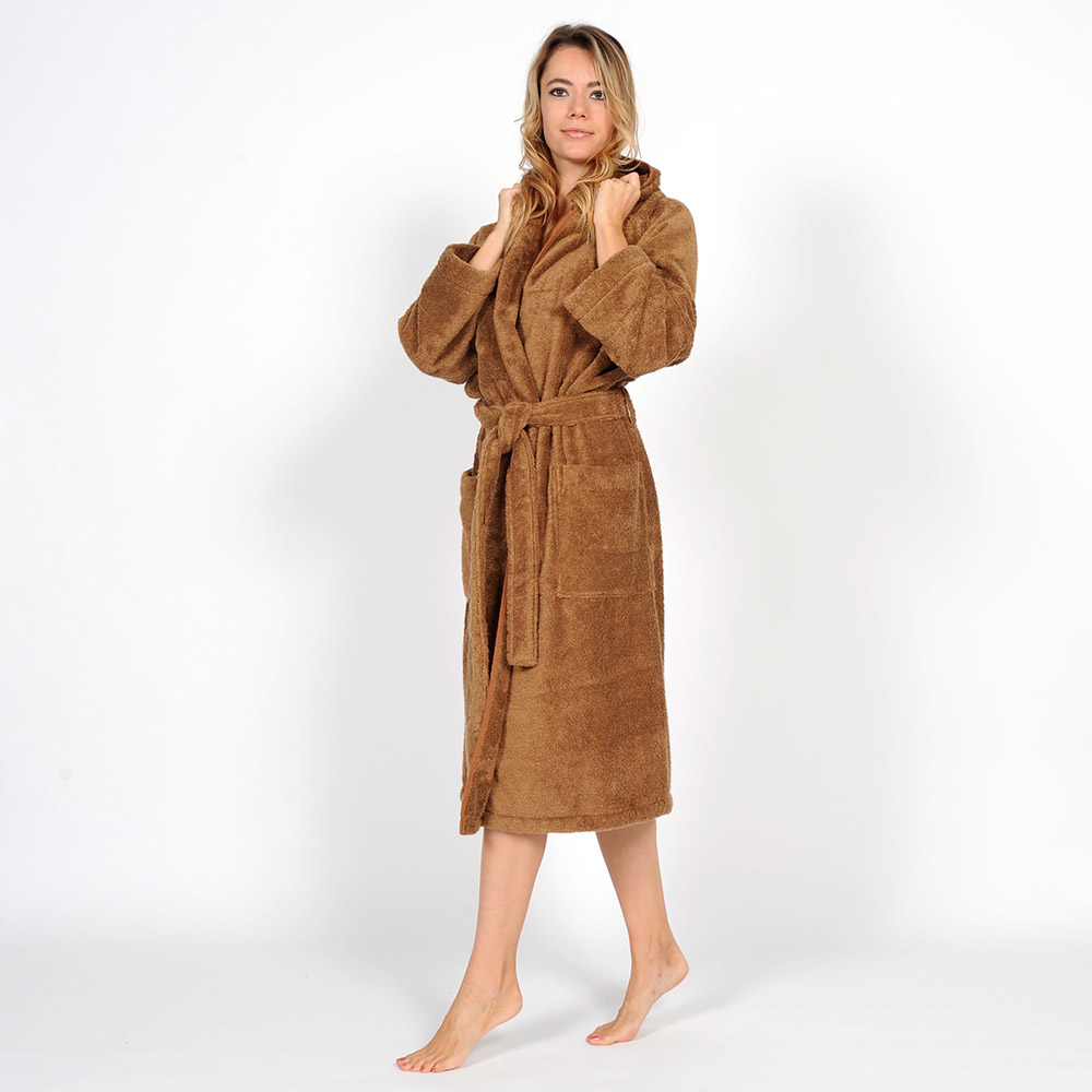 Accappatoio Easy Uomo/Donna Personalizzabile - Tabacco 