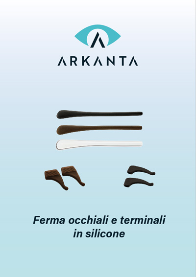Ferma occhiali e terminali in silicone