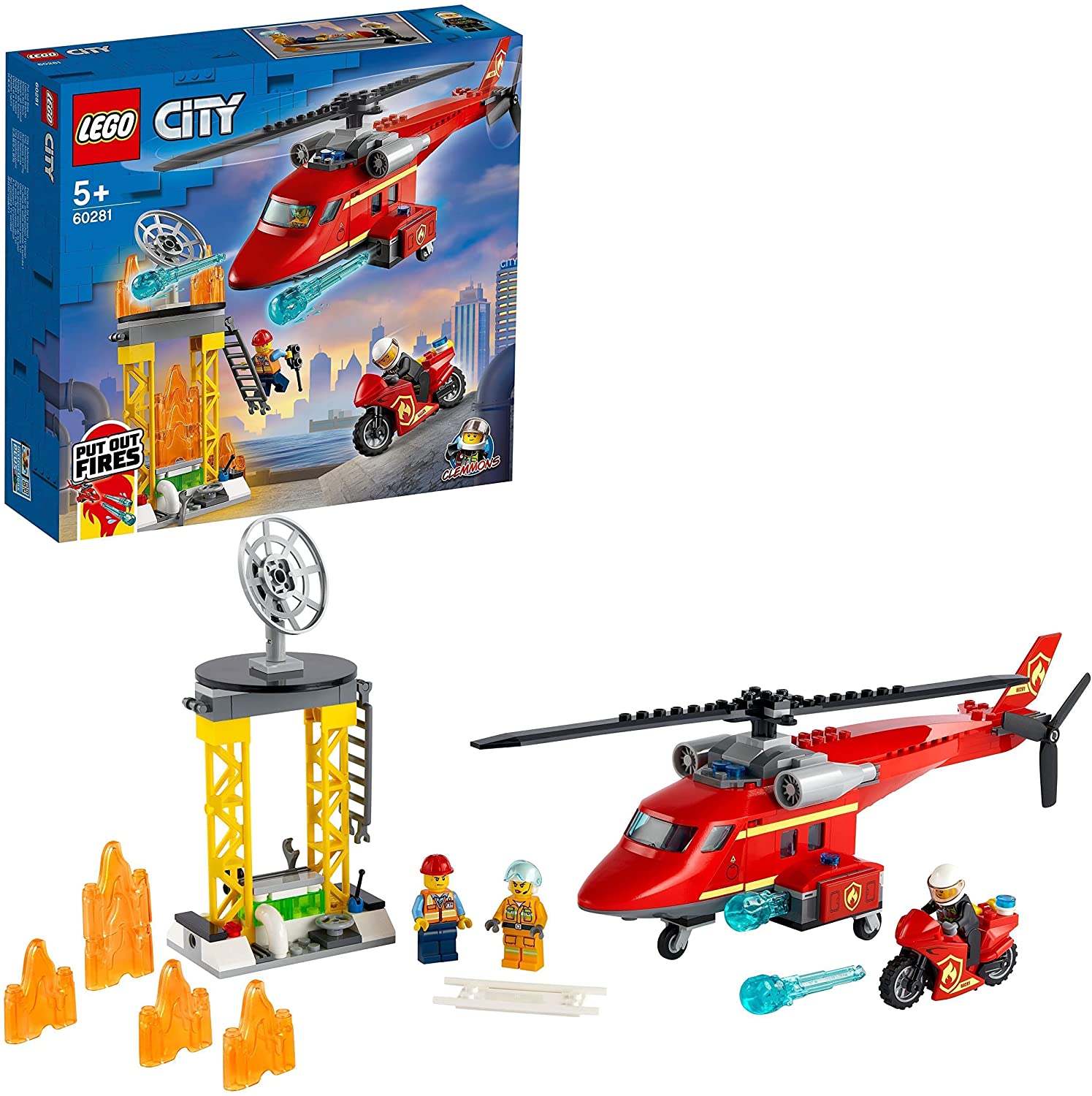 Lego City 60282 Unità di Comando Antincendio Pompieri 6 Anni+