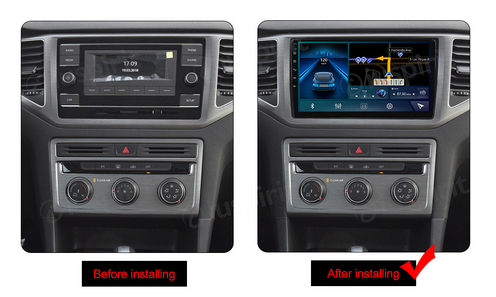 Android Autoradio Navigatore Volkswagen Polo T-ROC Sportsvan T6 - CAR SOUND