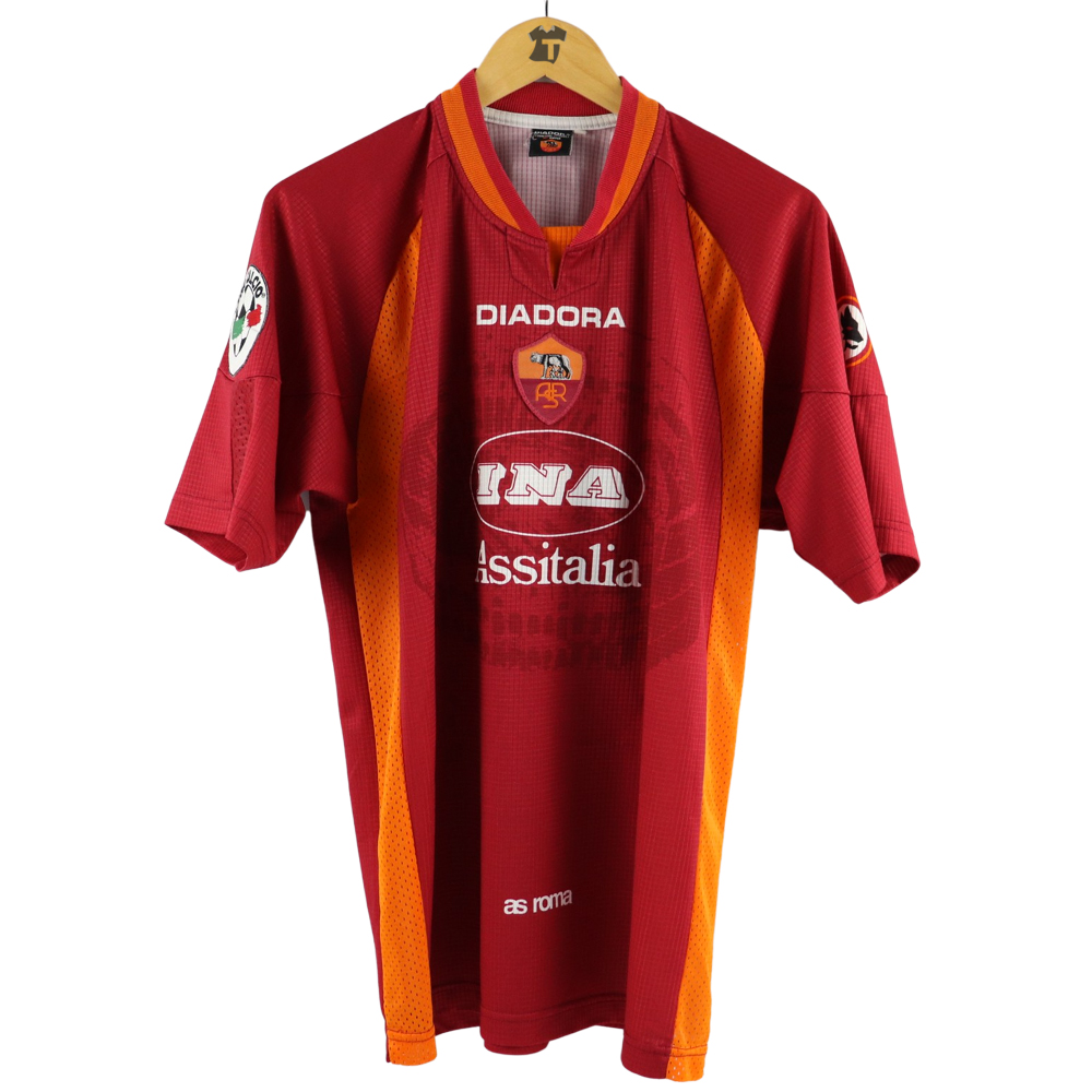 1997 98 Roma 3 Dal Moro Match Worn Shirt Diadora