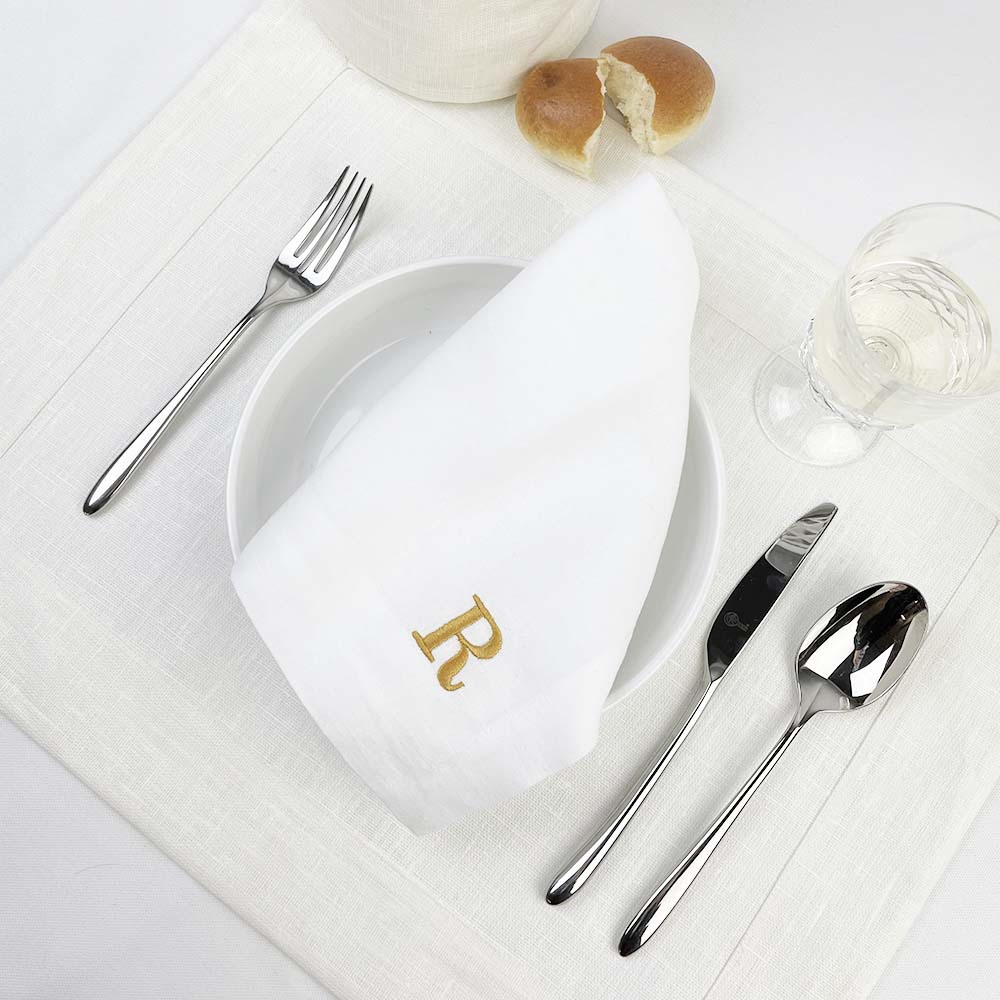 Tovagliolo Puro Lino Bianco 