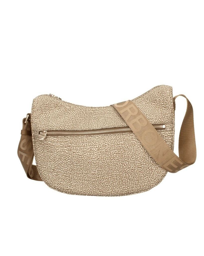 TRACOLLA BORBONESE LUNA BAG SMALL 934107I15 994 BEIGE MARRONE