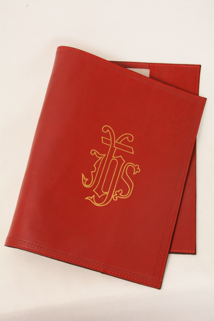 Copri lezionario in pelle IHS ADRPEL8900