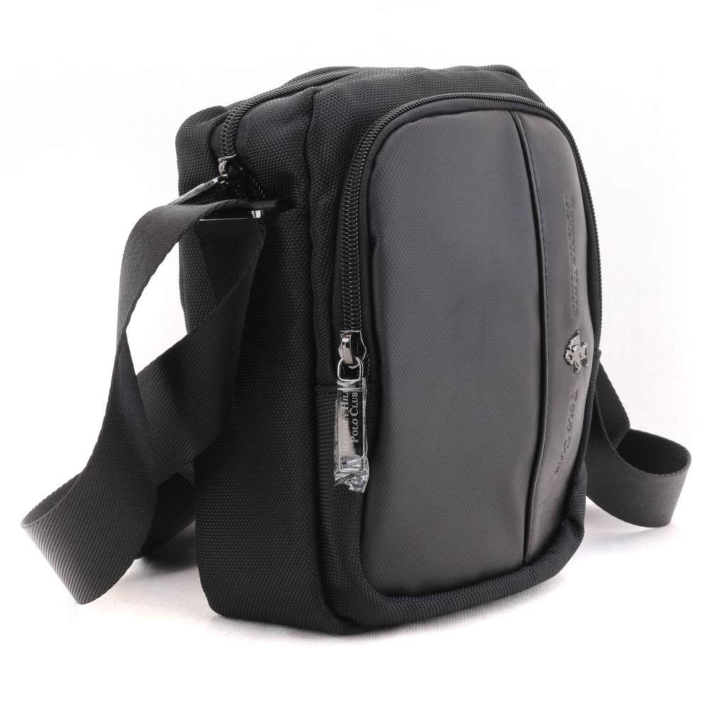 borsa donna di beverly hills polo club bh-3945 cuoio/ blu nero