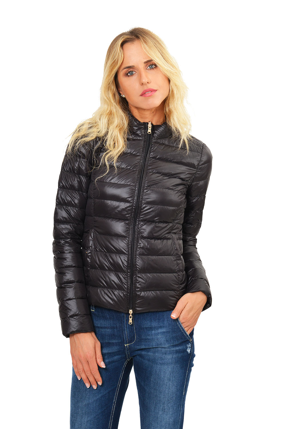 Patrizia Pepe Ultralight Black Down Jacket Miotto Donna