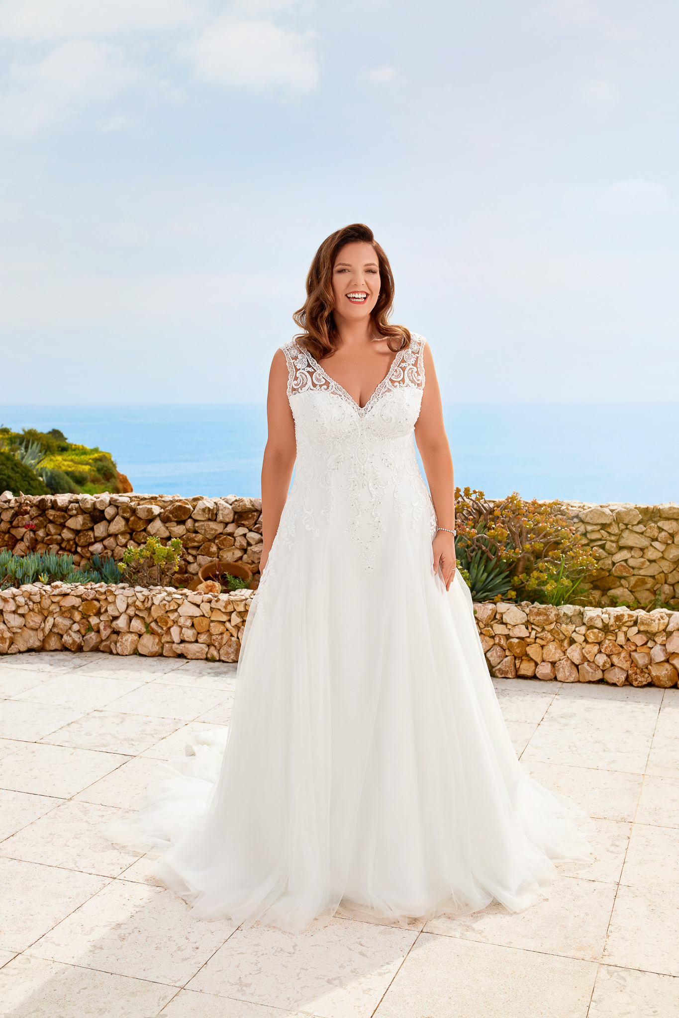 Vestito da sale sposa curvy