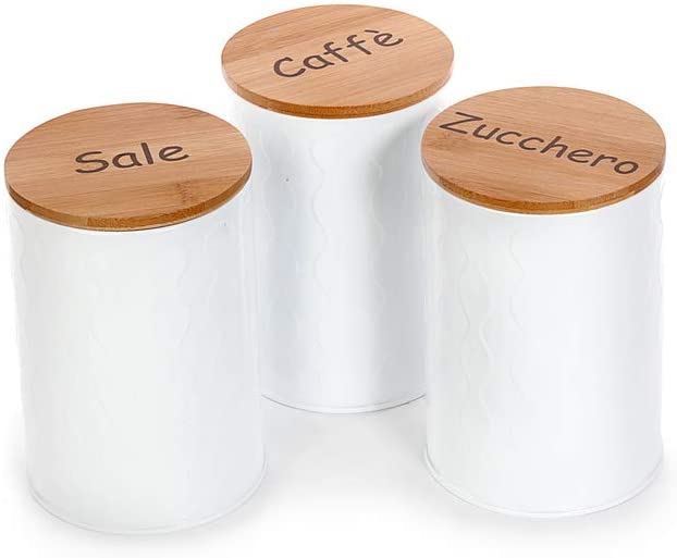 Set 20 Adesivi per DISPENSA - BARATTOLI sale zucchero caffè pane pasta  spezie tè