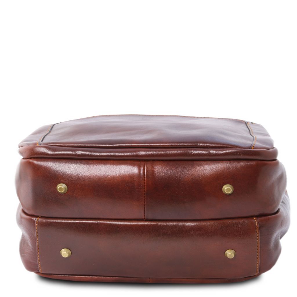 Tuscany Leather TL141402 0 Phuket - 3 Compartments leather laptop backpack