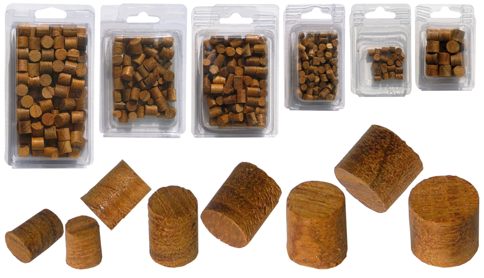 Tappo in Teak 6mm confezione da 100 pz