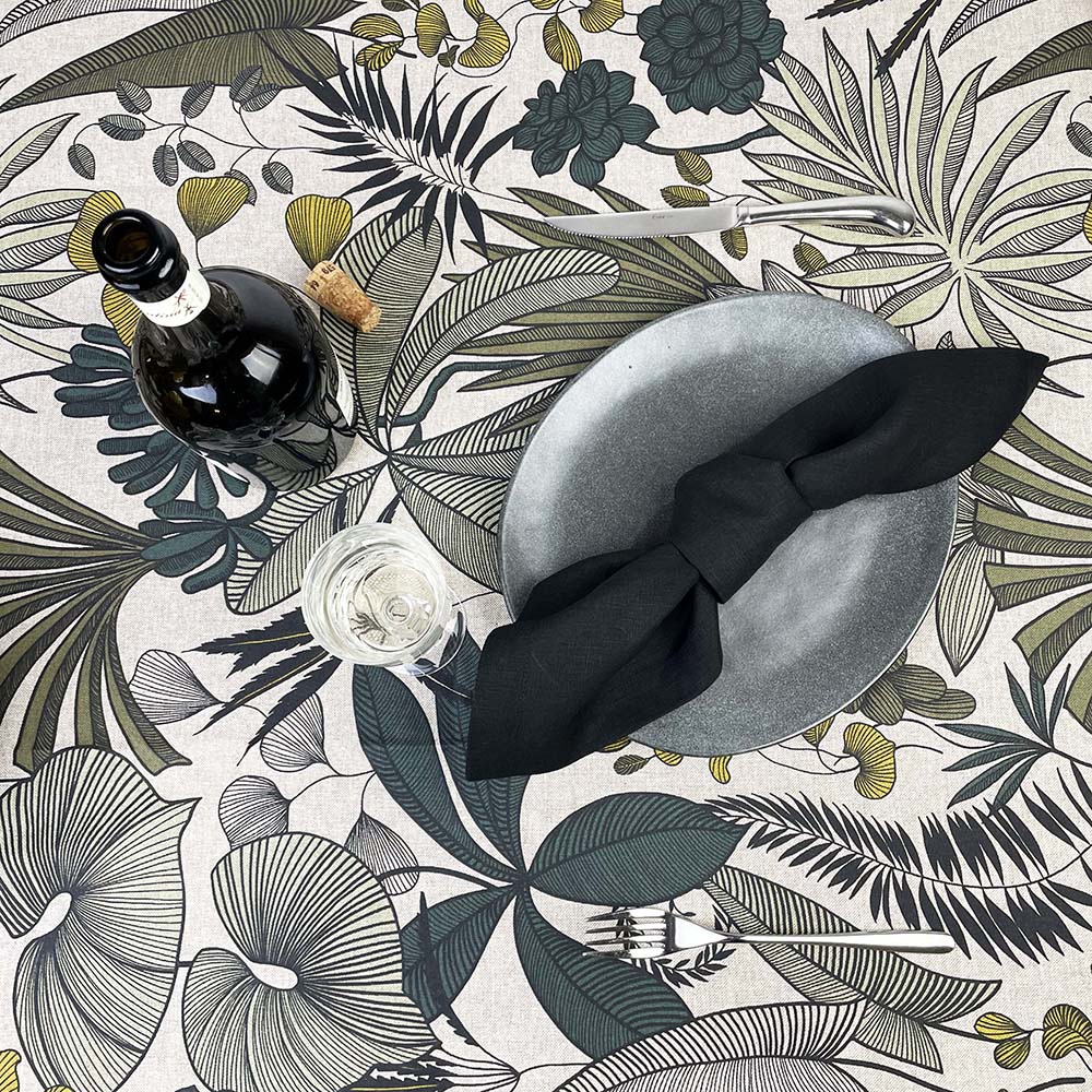 Tovagliolo Puro Lino Nero rr