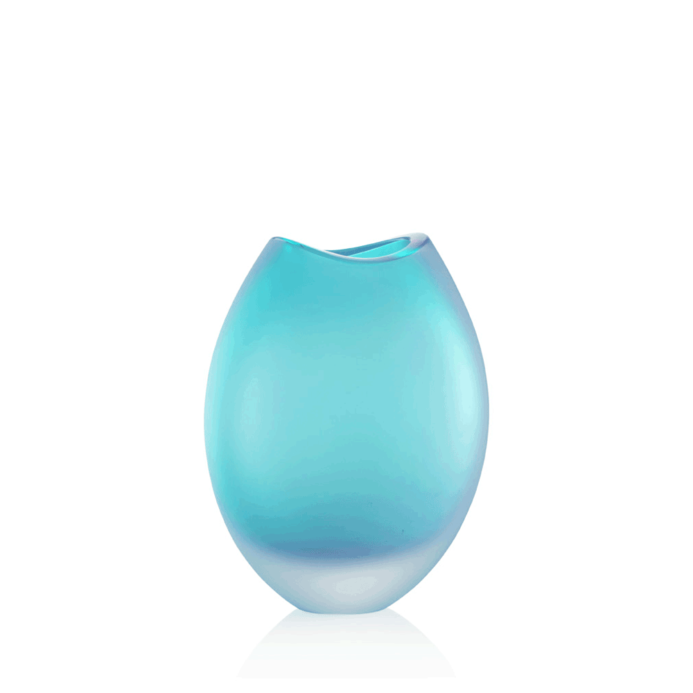 Vaso Moderno in Vetro di Murano, Swing NasonMoretti, Vasi Alti