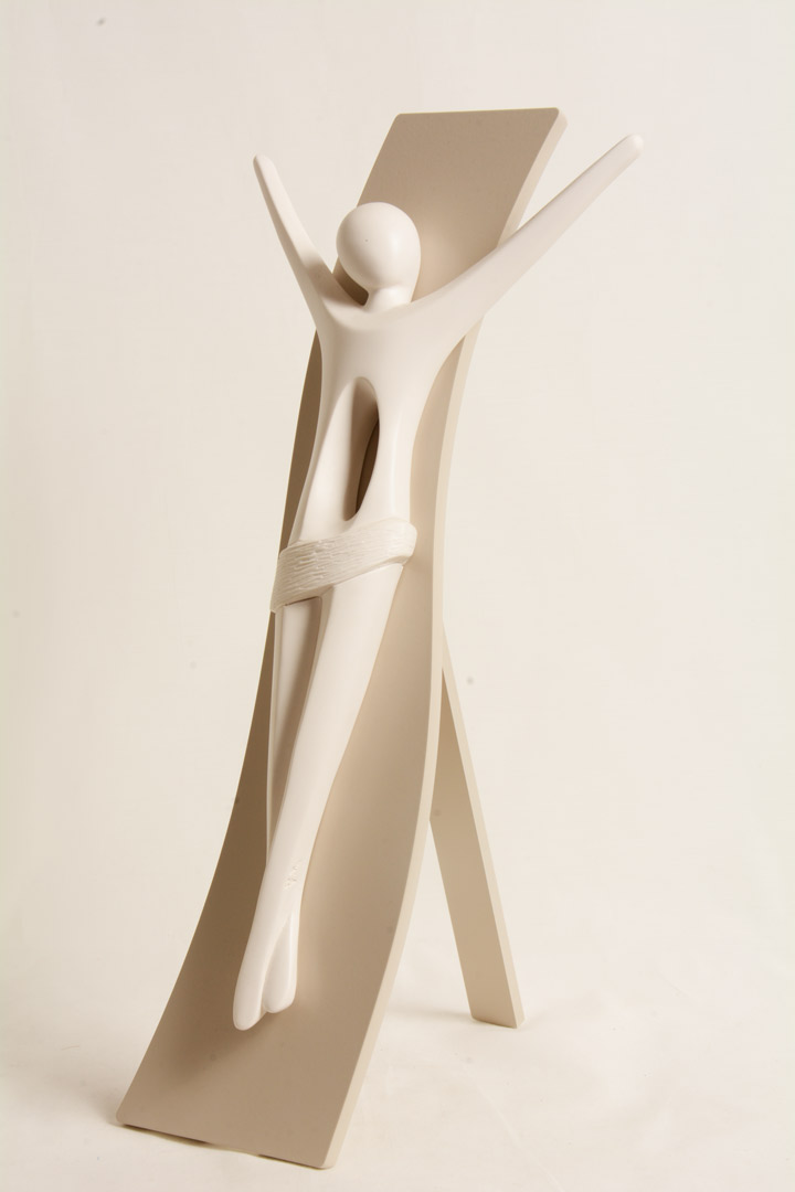 Bassorilievo Cristo Kenosis Bianco Luna 4733B 40x18,5 cm