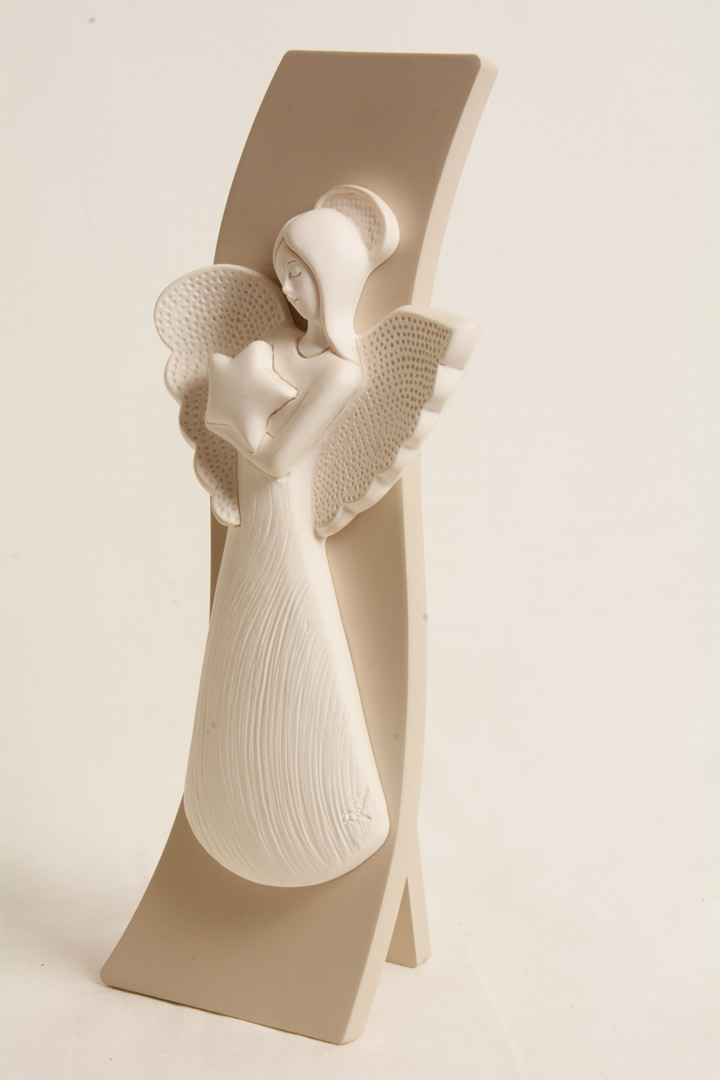Bassorilievo Angelo Bianco Luna 4742B 24x10 cm