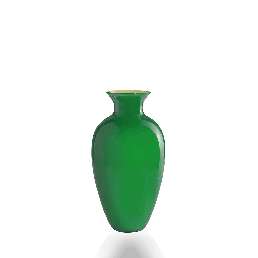 Vaso Nadi Righe Vetro Verde - Martellini