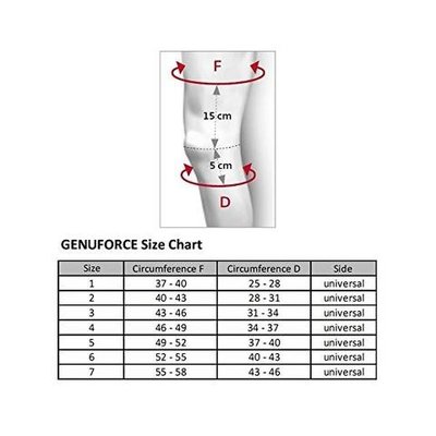 GINOCCHIERA ELASTICA GENUFORCE GRIGIO