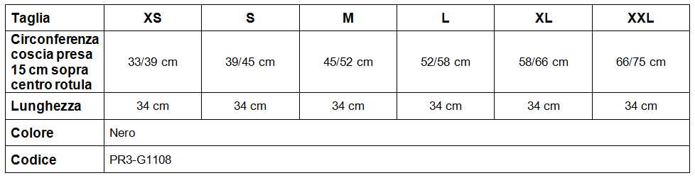 GENUFIT 08 GINOCCHIERA SPIRALI E VELCRI