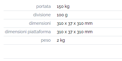 BILANCIA PESA PERSONE ELETTRONICA DA TERRA 807