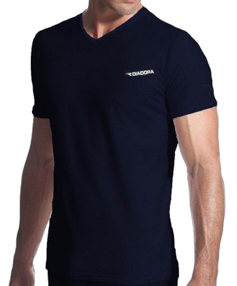 Maglia intima uomo collo a V caldo cotone invernale 100% cotone Diadora 6032