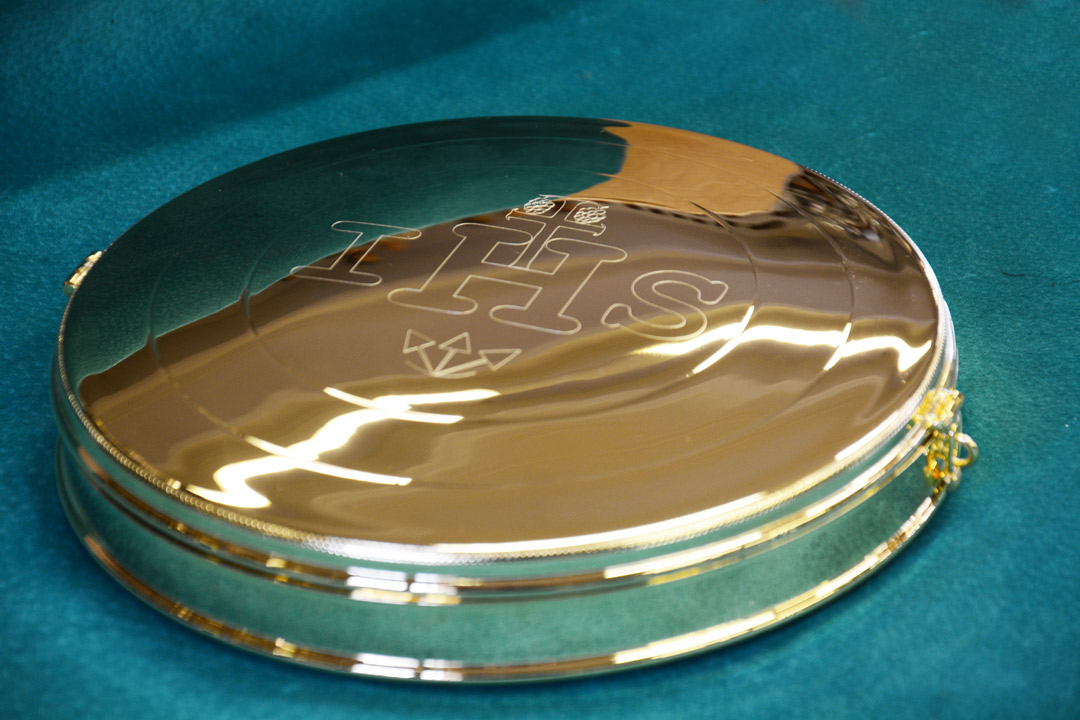 Teca Eucaristica Dorata CAL4073