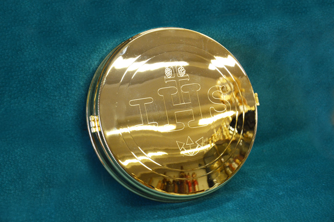 Teca Eucaristica Dorata CAL823M