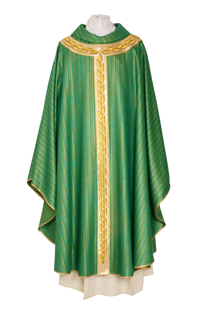 Casula C188 Verde Lana Viscosa Stolone Seta Lurex