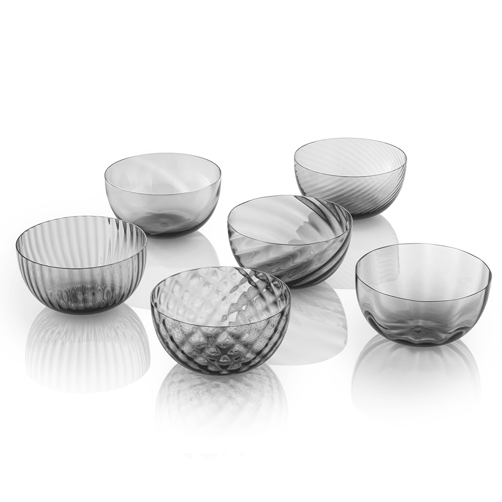 Masonmoretti Idra Bowl Striped Grey