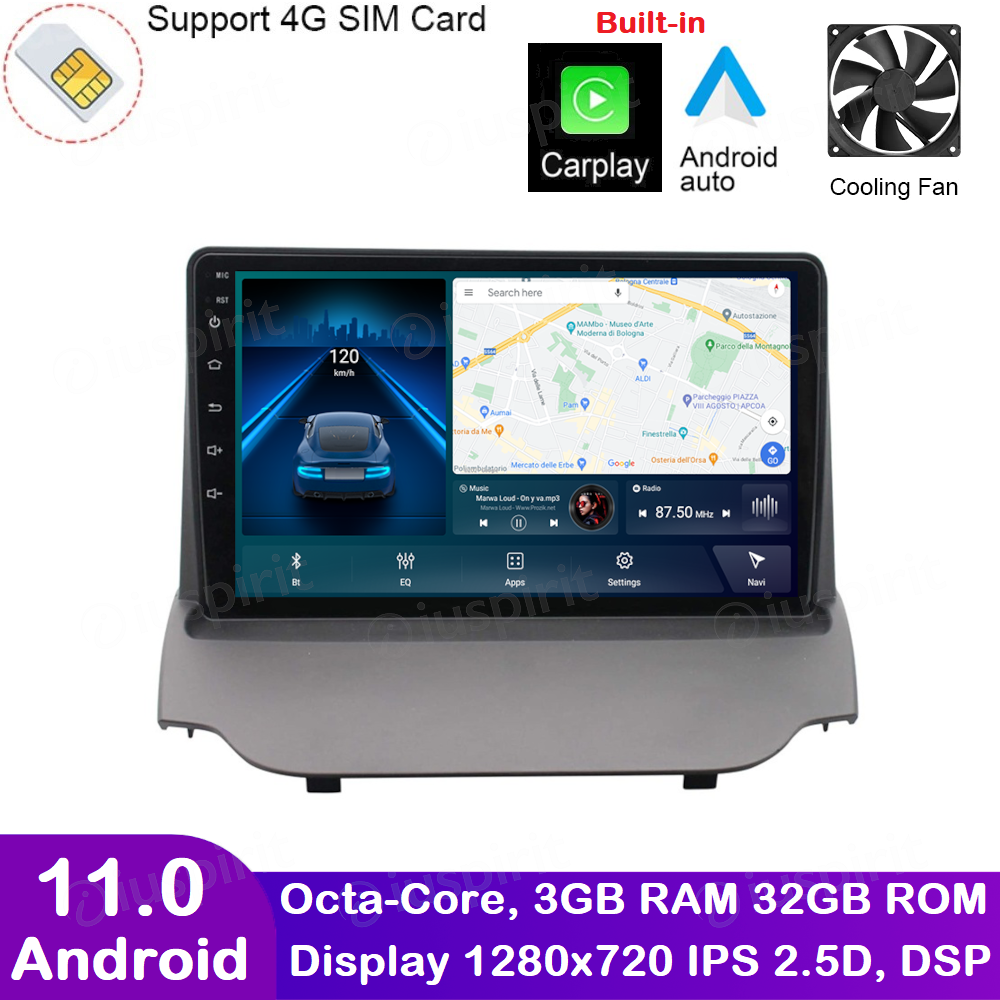 ANDROID autoradio navigatore per Ford Ecosport 20132017 CarPlay