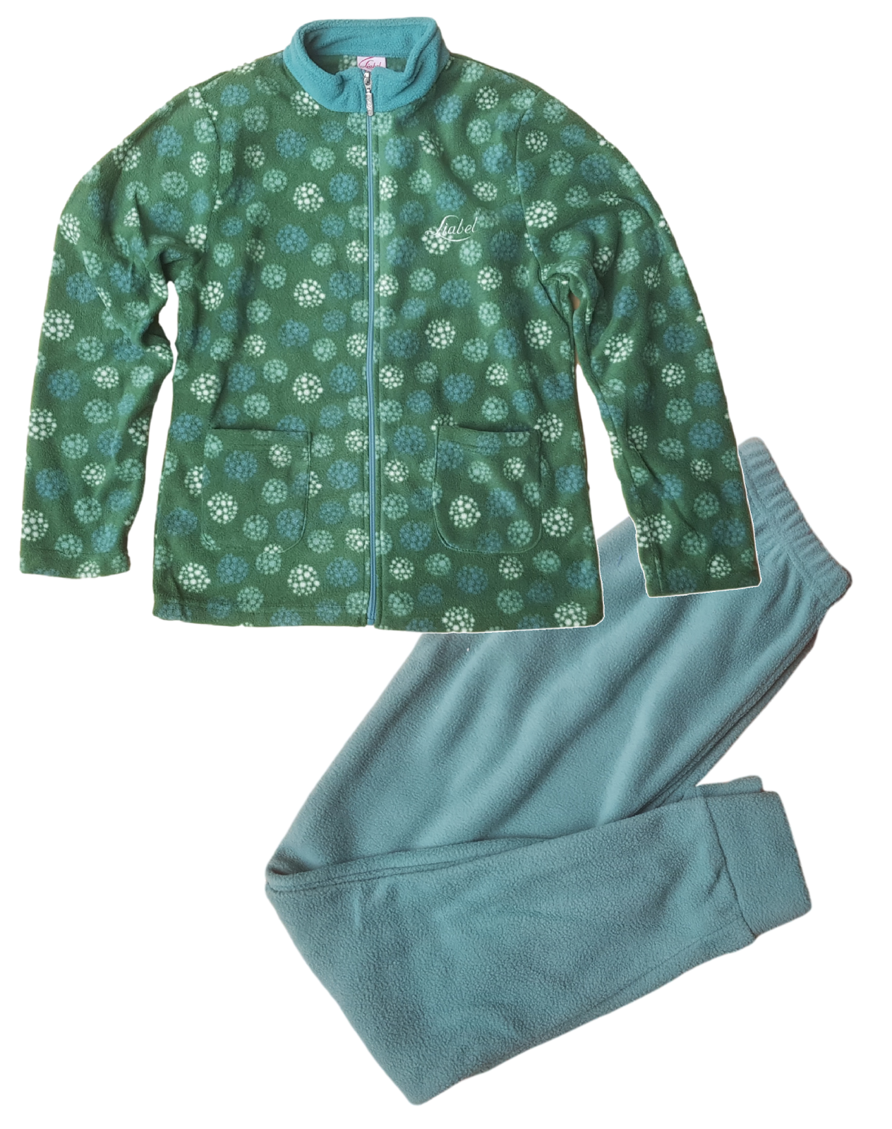 Camille Set Pigiama Multicolore con Stampa a Cuore Multicolore, Grigio, S : Camille