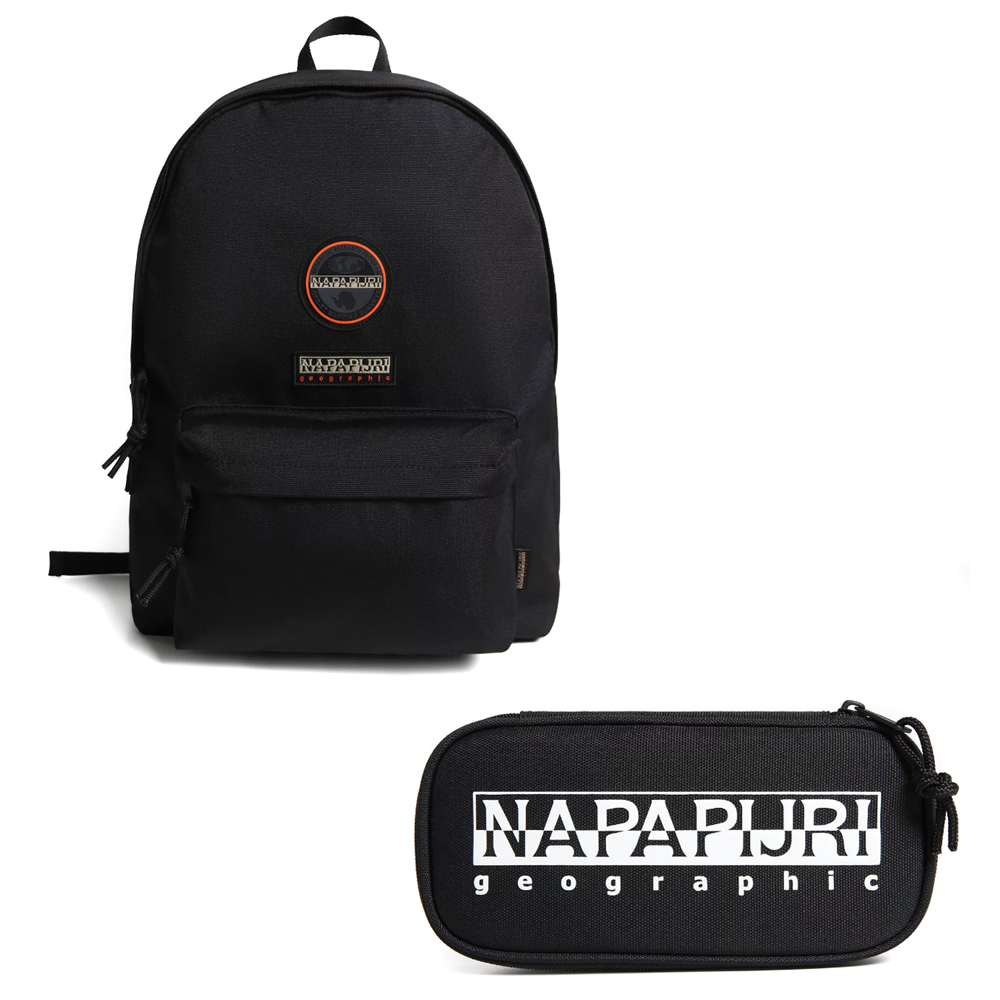 Napapijri kit scuola Zaino + Astuccio NERO