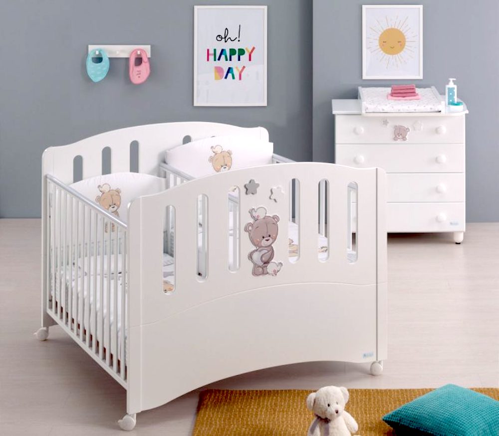 Twin baby shop cot bed