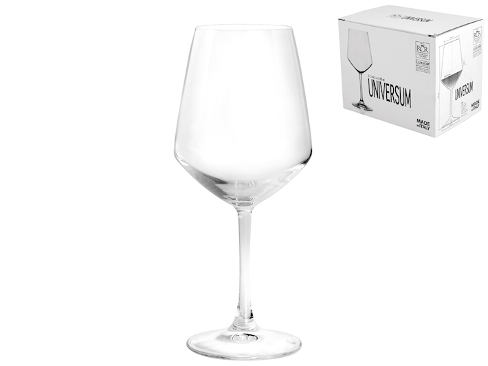 RCR Universal-Weinglas Set – 6 Stück, 220 Mm Hoch, Für Rot-, Weißwein & Sekt, Made In Italy