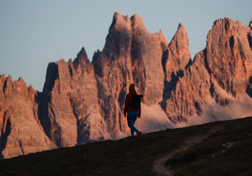 Enrosadira sulle Dolomiti