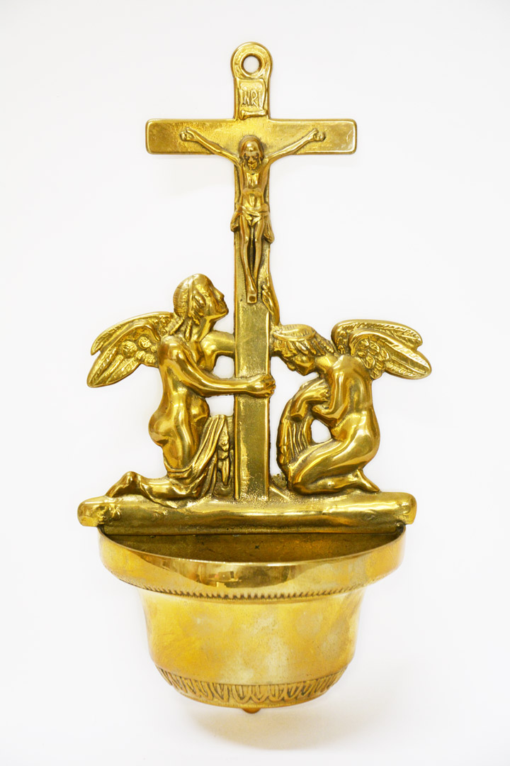 Acquasantiera in ottone STI296