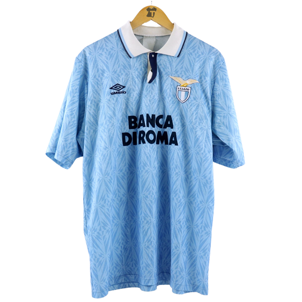 1992-93 Lazio Friendly Match Worn Shirt #12 Umbro XL