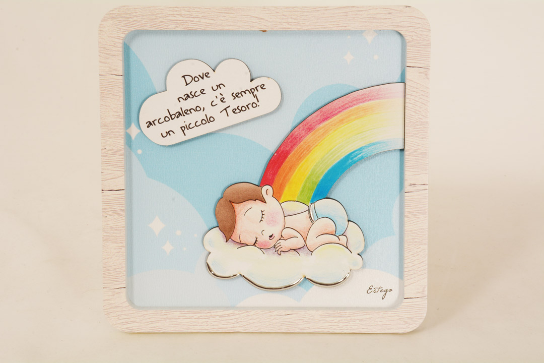 Quadretto Bimbo Arcobaleno 0511334