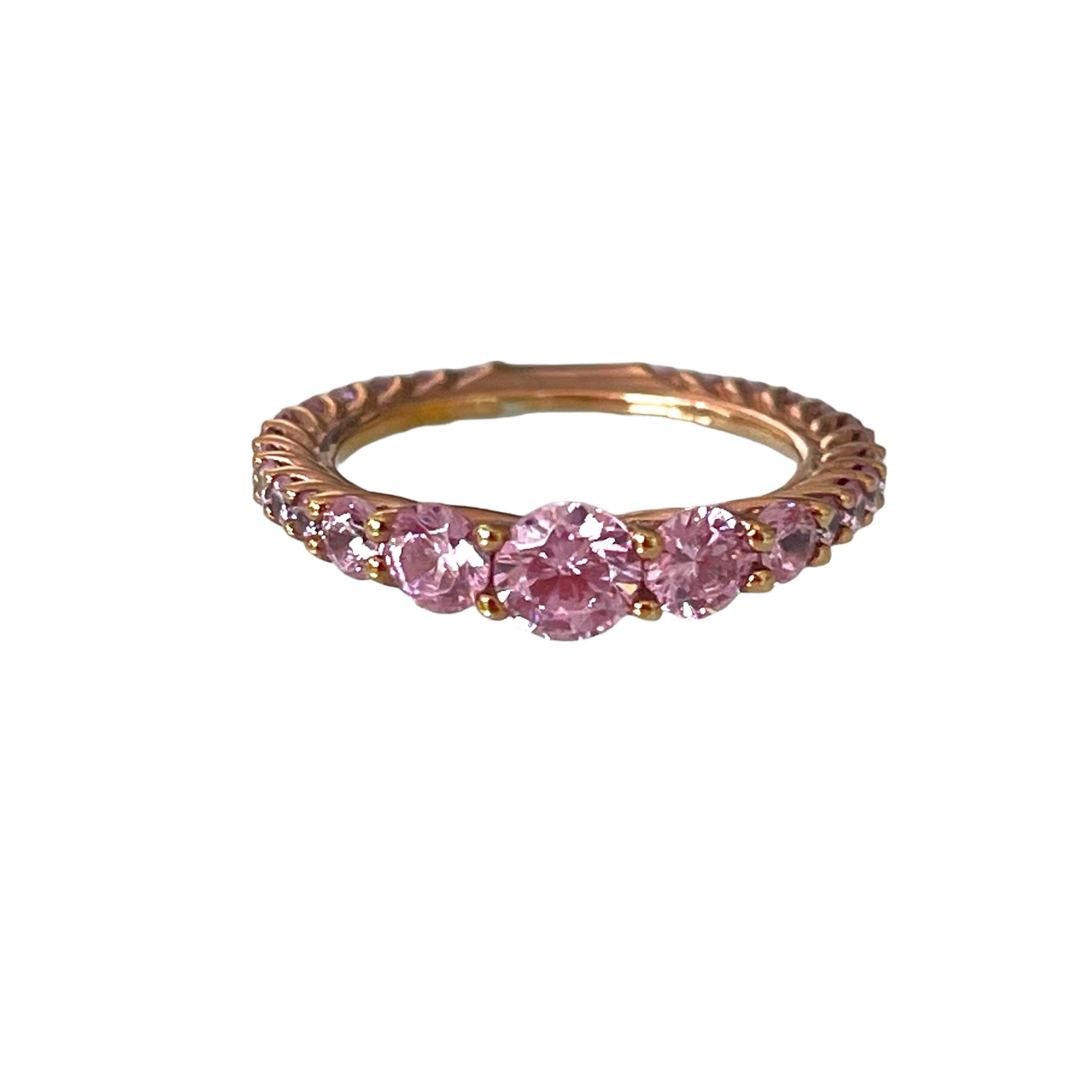 Orecchini A Fiocco Di Neve In Argento Sterling 925 Con Zirconi Rosa, Confezione Regalo, 12 Mm