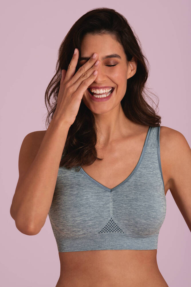 Anita Reggiseno confortevole senza ferretto – Reggiseno morbido senza cuciture con spalline confortevoli, reggiseno modellante per coppe grandi, alto e forte sostegno, 3B