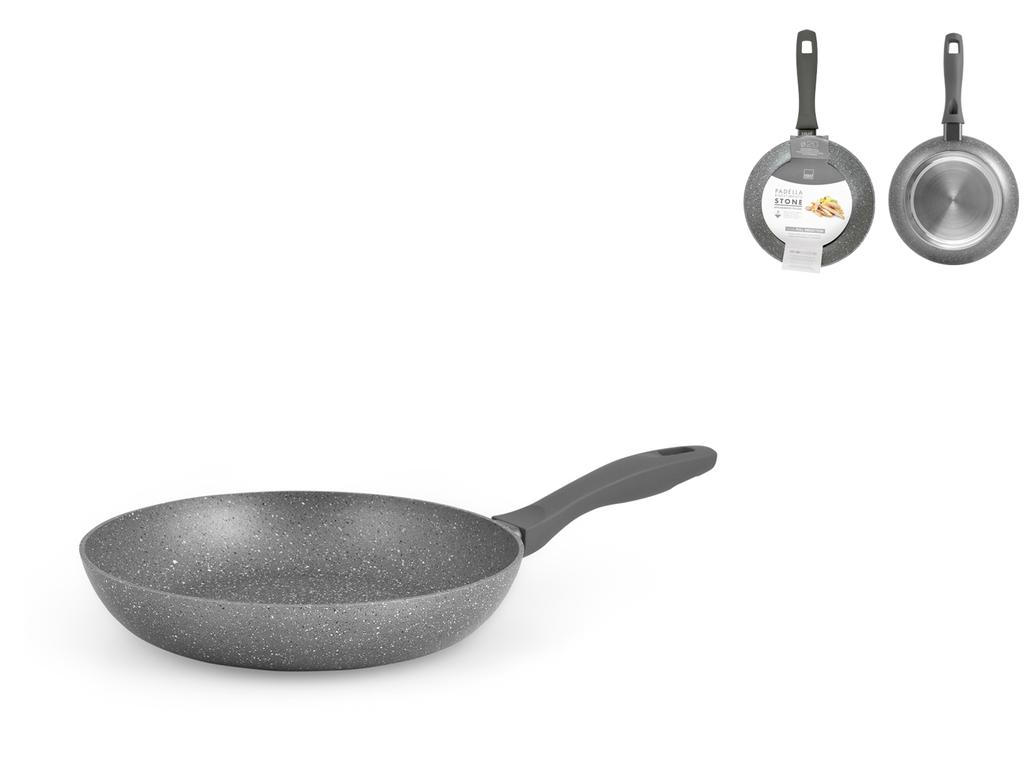 Home Padella Antiaderente Stone Cm20 Pentole E Preparazione Cucina, Pietra,  Grigio, 20 cm