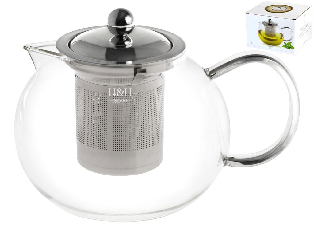 Teiera diamante in vetro borosilicato 600ml