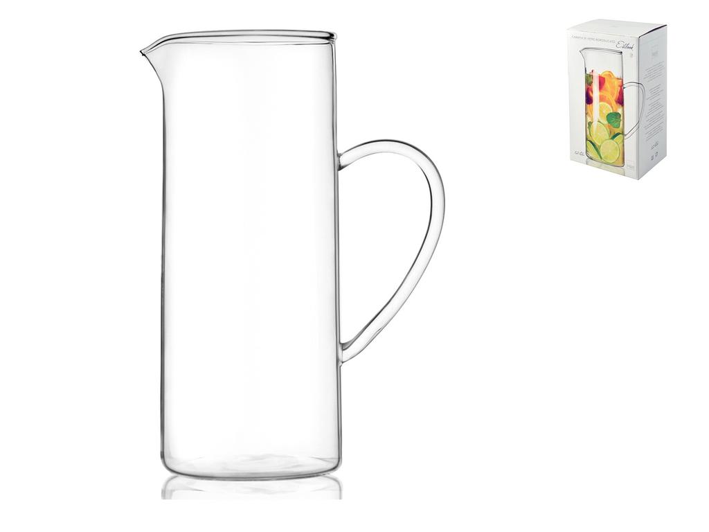 MUHOO Caraffa in Vetro Borosilicato da 1.5 L, con Coperchio in Acciaio  Inox, Caraffa Vetro per Acqua con Tappo, Brocca Acqua Vetro per Acqua  Fredda e Calda (Trasparente) : : Casa e