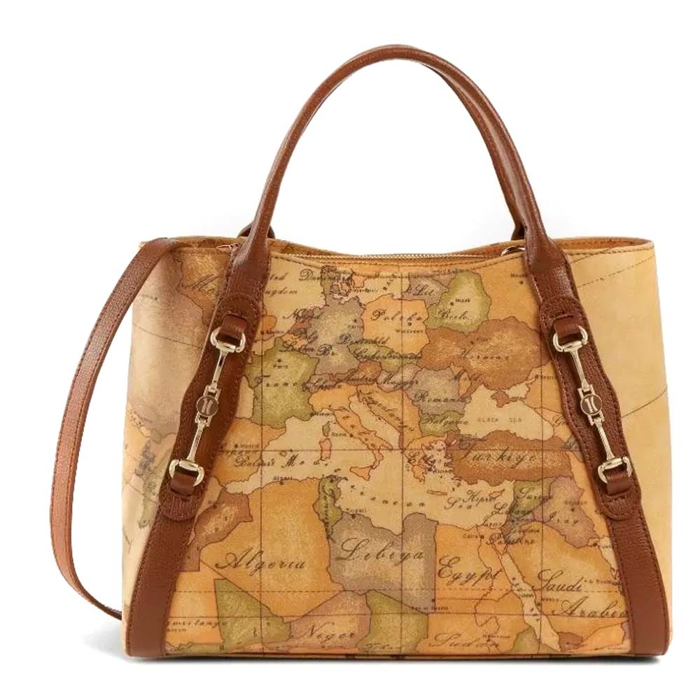 Alviero Martini 1A Classe Borsa a mano e tracolla GEO TUSCANY GT62 G611 548  CASTAGNA